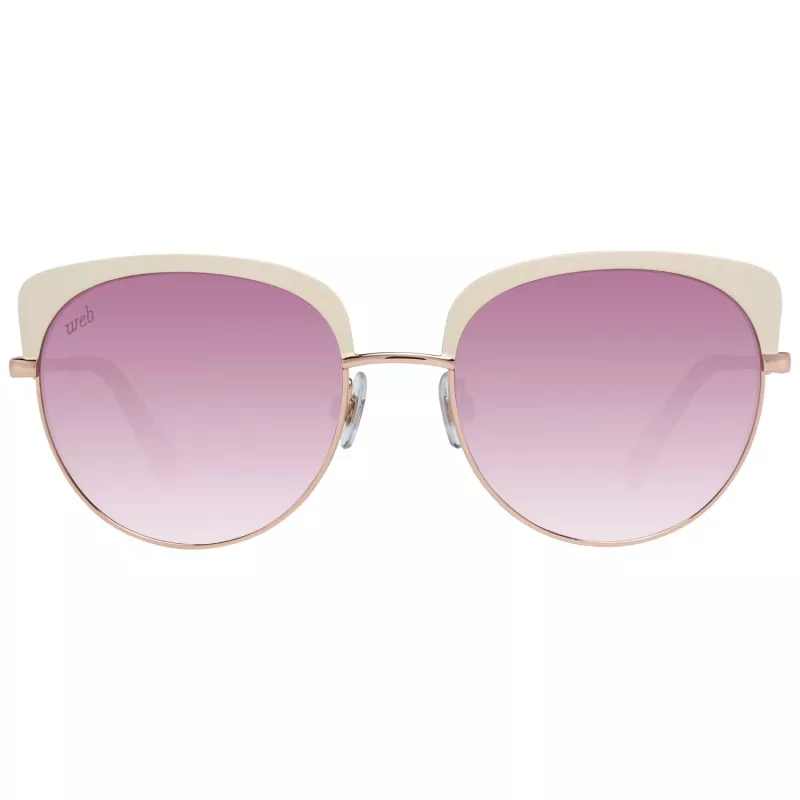 WEB EYEWEAR Damen-Sonnenbrille WE0271-5533Z Havana Braun Quadratisch Acetat Verlaufsglas 55mm