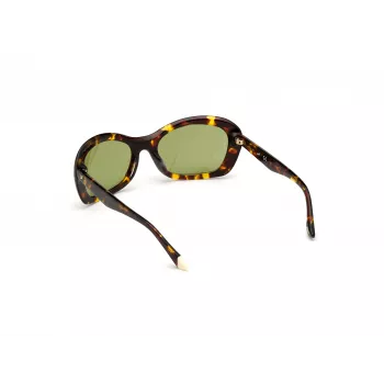 WEB EYEWEAR Damen-Sonnenbrille WE0289-5652N Havana Acetat eckiger Rahmen braun verlaufende Gläser 56/19/130 mm