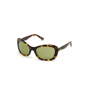 WEB EYEWEAR Damen-Sonnenbrille WE0289-5652N Havana Acetat eckiger Rahmen braun verlaufende Gläser 56/19/130 mm