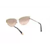 WEB EYEWEAR Damen-Sonnenbrille WE0272-5932Z, eckige Acetat-Sonnenbrille, schwarzer Rahmen, graue Gläser, 59 mm
