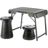 WEDO Camping Set 1 Tisch und 2 Teleskophocker NXT Schwarz