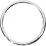 WEDO Metall-Schlüsselringe 38 mm Glanz vernickelt Silber, 100er-Pack 2623038