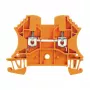 Weidmüller WDU 2.5 OR Durchgangsklemme, Schraubanschluss, 2,5 mm², orange