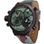 WELDER MAN K29-8004 53mm Analog-Quarzuhr Schwarzes Zifferblatt Lederarmband