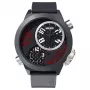 WELDER MAN K32-9201 50mm Analog-Quarzuhr Schwarzes Zifferblatt Lederarmband