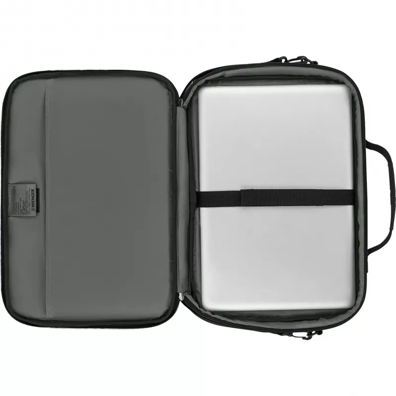 Wenger BQ 16 Laptop Brief Essential Black 16 inch Notebook Case