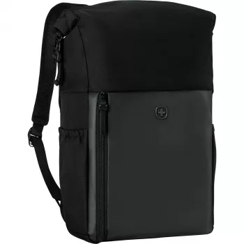 Wenger UrbanOne Roll-Top 15.6 Laptop Rucksack Schwarz