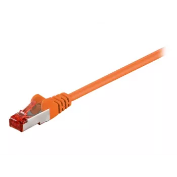 Wentronic 1,5m Cat6 STP RJ-45 auf RJ-45 Patchkabel, Orange (95582)