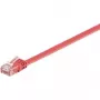 Wentronic 96400 1m Cat6 U/UTP rotes Netzwerk-Patchkabel