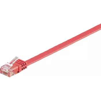 Wentronic 96418 Cat6 U/UTP RJ45 Patchkabel, 3 m, Rot, 1 Gbps, 250 MHz, Kupfer, PVC-Mantel