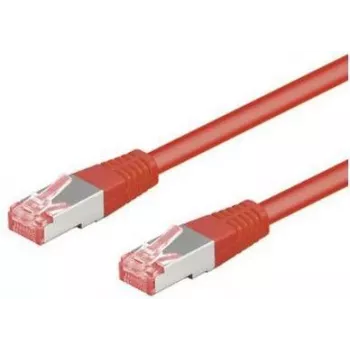 Wentronic CAT 6-150 LC SSTP PIMF 1,5m rot RJ-45 auf RJ-45 Stecker/Stecker vergoldetes Gigabit-Ethernet-Patchkabel 95571