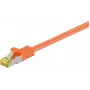 Wentronic Cat.7 S/FTP Netzwerk-Patchkabel, RJ45 Stecker zu Stecker, 25 m, vergoldete Kontakte, 10 Gbps, Schwarz 91669