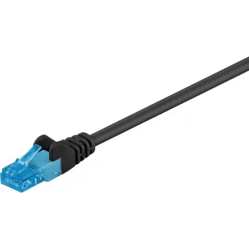 Wentronic Goobay 55415 Cat6a U/UTP Netzwerk-Patchkabel, RJ45, 30 m, Schwarz