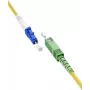 WENTRONIC Goobay 59651 OS2 Single-Mode Glasfaser-Patchkabel SC/APC auf LC/UPC, 5 m, Gelb, LSZH