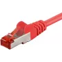 Wentronic Goobay CAT 6 Patchkabel, S/FTP (PiMF), Rot, 50 m - LSZH Halogenfrei, Kupfer 68287