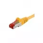 Wentronic Goobay CAT 6 Patchkabel, S/FTP (PiMF), Gelb, 50 m – LSZH halogenfrei, Kupfer 68309