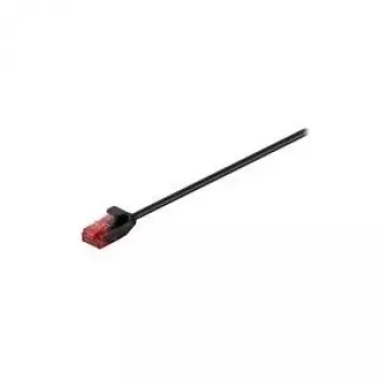 Wentronic Goobay CAT 6 Slim Patchkabel, U/UTP, Schwarz, 7,5 m, Kupfer 93729