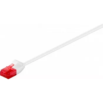 Wentronic Goobay CAT 6 Slim Patchkabel, U/UTP, Weiß, 0,5 m, Kupfer 93691