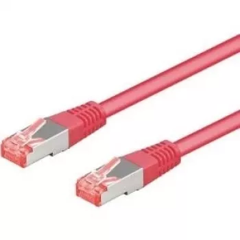Wentronic Goobay CAT 6a S/FTP Patchkabel, Magenta, 1 m, LSZH, Kupfer 93682