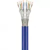 Wentronic Goobay CAT 7A Duplex Netzwerkkabel S/FTP PiMF Blau - Kupferleiter CU AWG 22/1 (75716)