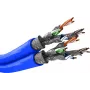 Wentronic Goobay CAT 7A Duplex Netzwerkkabel S/FTP PiMF Blau - Kupferleiter CU AWG 22/1 (75716)