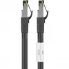 Wentronic Goobay CAT 8.1 Patchkabel, S/FTP (PiMF), Schwarz, 3 m – LSZH Halogenfrei, Kupfer AWG 24 (66723)