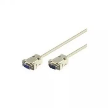 Wentronic Goobay D-SUB RS-232 Verlängerungskabel 9-polig Stecker auf Buchse, Grau, 5 m 50225