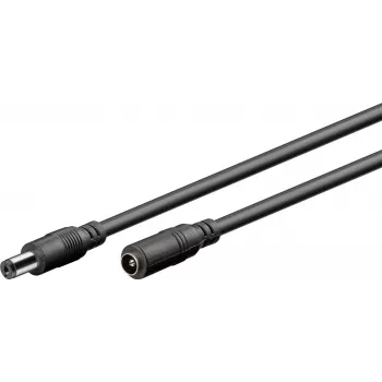 Wentronic Goobay DC-Verlängerungskabel 5 m Schwarz 76671