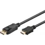 WENTRONIC Goobay DisplayPort-auf-HDMI-Kabel 1,8m 4K 30Hz Schwarz 80501
