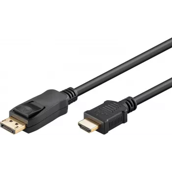 WENTRONIC Goobay DisplayPort auf HDMI Kabel 1,8m Schwarz 80517