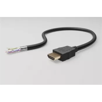 WENTRONIC Goobay High-Speed HDMI-Verlängerungskabel mit Ethernet 1 m Schwarz (61310)