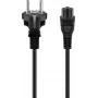 Wentronic Goobay Verlängerungskabel, Schuko-Stecker auf Schuko-Kupplung, 1 m, Schwarz, 16 A, 250 V, H05VV-F 3G1.5, gewinkelter Stecker, CE/VDE 57846