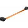 WENTRONIC Goobay RJ45 Fenster-Durchführungskabel Ultra-Slim 0,25 m, Flach, Gigabit Ethernet, Transparent/Weiß 71411