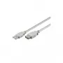 Wentronic Goobay USB 2.0 Hi-Speed Verlängerungskabel, Grau, 3 m, Typ A Stecker zu Typ A Buchse 50961