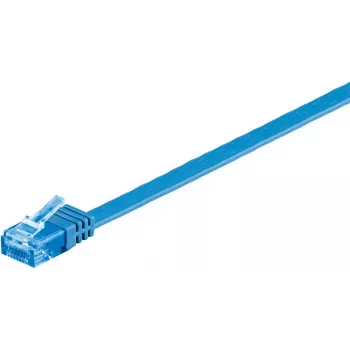 Wentronic RJ-45 CAT6a 0,5m U/UTP Patchkabel, vergoldete Stecker, 10 Gbps, Schwarz 96295