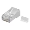 Wentronic RJ45 Modularstecker geschirmt 8P8C für Rundkabel, Bulk
