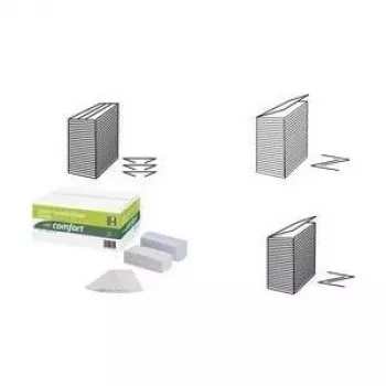 WEPA Comfort Handtuchpapier, 206 x 240 mm, Z-Falz, Hochweiß, 2-lagig, 100% Recyclingpapier, Rautenprägung, 1 Packung (277220)