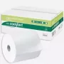 WEPA Comfort Handtuchrolle, 2-lagig, Hochweiß, Linienprägung, Blauer Kernkleber, 205 mm Breite, 150 m Länge, 6 Rollen (316800)