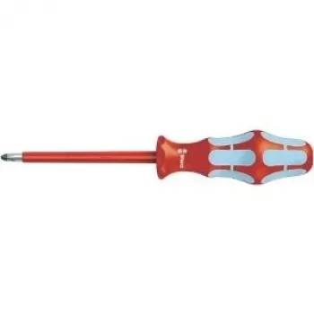 Wera 05022734001 Kraftform Plus Standard Schraubendreher-Set, 7-teilig, Schlitz & Kreuzschlitz, Lasertip, Wandhalterung
