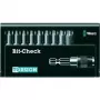 Wera 05056164001 9-teiliges Torx-Bit-Set mit Rapidaptor-Halter, 1/4 Zoll Sechskant-Antrieb, 25 mm Bits, TX8–TX40, Bit-Check-Box