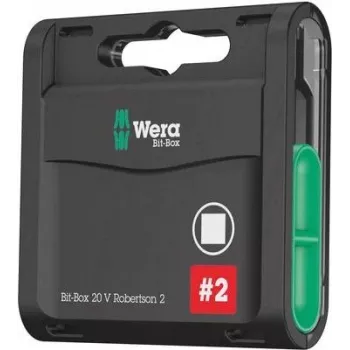 Wera 05057790001 Bit-Check 20-teiliges Bit-Set mit Rapidaptor-Halter, diamantbeschichtet, Take it easy Farbcodierung