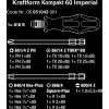 Wera 17-teiliges Kraftform Kompakt 60 Bit-Set, Schlitz, Phillips, Pozidriv, TORX BO 05051042001