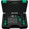 Wera 7445/46/47 Drehmomentschraubendreher-Set, 27-teilig (0,3-6,0 Nm) mit Rapidaptor Bithalter, Textilbox 05350451001