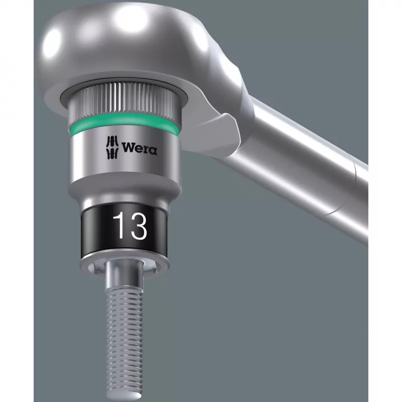 Wera 8100 SA 12 HF Zyklop 1/4 Zoll Antrieb metrischer Steckschlüsselsatz, 13-teilig mit Haltefunktion, 05003756001