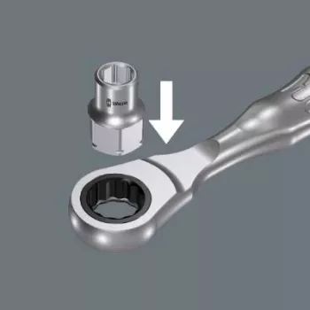 Wera 950 SPKL Hex-Plus L-Schlüssel mit Kugelkopf, 6 mm, Chrom-Vanadium-Stahl, BlackLaser-Oberfläche 05003669001