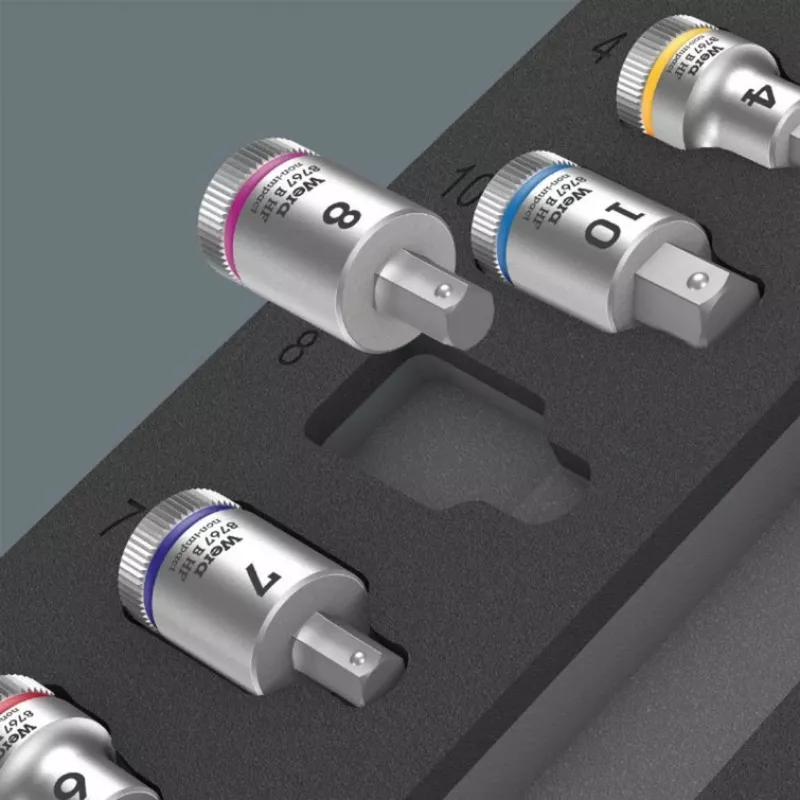 Wera 9723 Schaumstoffeinlage Zyklop B 3/8 inch Bit-Nuss-Satz 1, 19-teilig