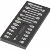 Wera 9723 Schaumstoffeinlage Zyklop B 3/8 inch Bit-Nuss-Satz 1, 19-teilig