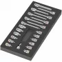 Wera 9723 Schaumstoffeinlage Zyklop B 3/8 inch Bit-Nuss-Satz 1, 19-teilig