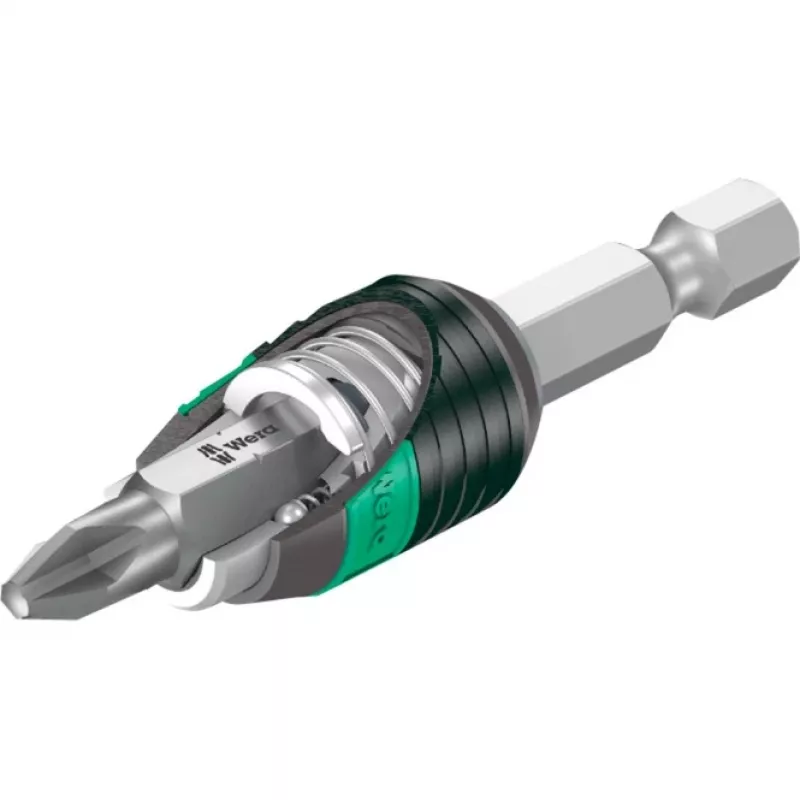 Wera Bit-Safe 61 Universal 1, 1/4 Zoll Sechskant-Antrieb, 61-teiliges Bit-Set mit Tough-Absorbing-Bits und Universal-Bithalter 05057122001