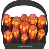 Wera Kraftform 2go 100 Schraubendreher-Bit-Set, 11-teilig, Phillips, Pozidriv, Torx, 25 mm Bits, mit Rapidaptor Bithalter und Textiltasche 05004310001
